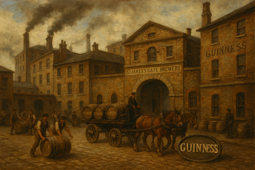 Brasserie Guinness au XIXe siècle.